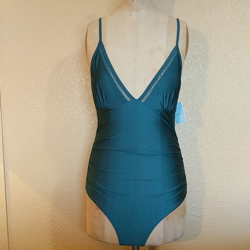 Teal One Piece Swimsuit